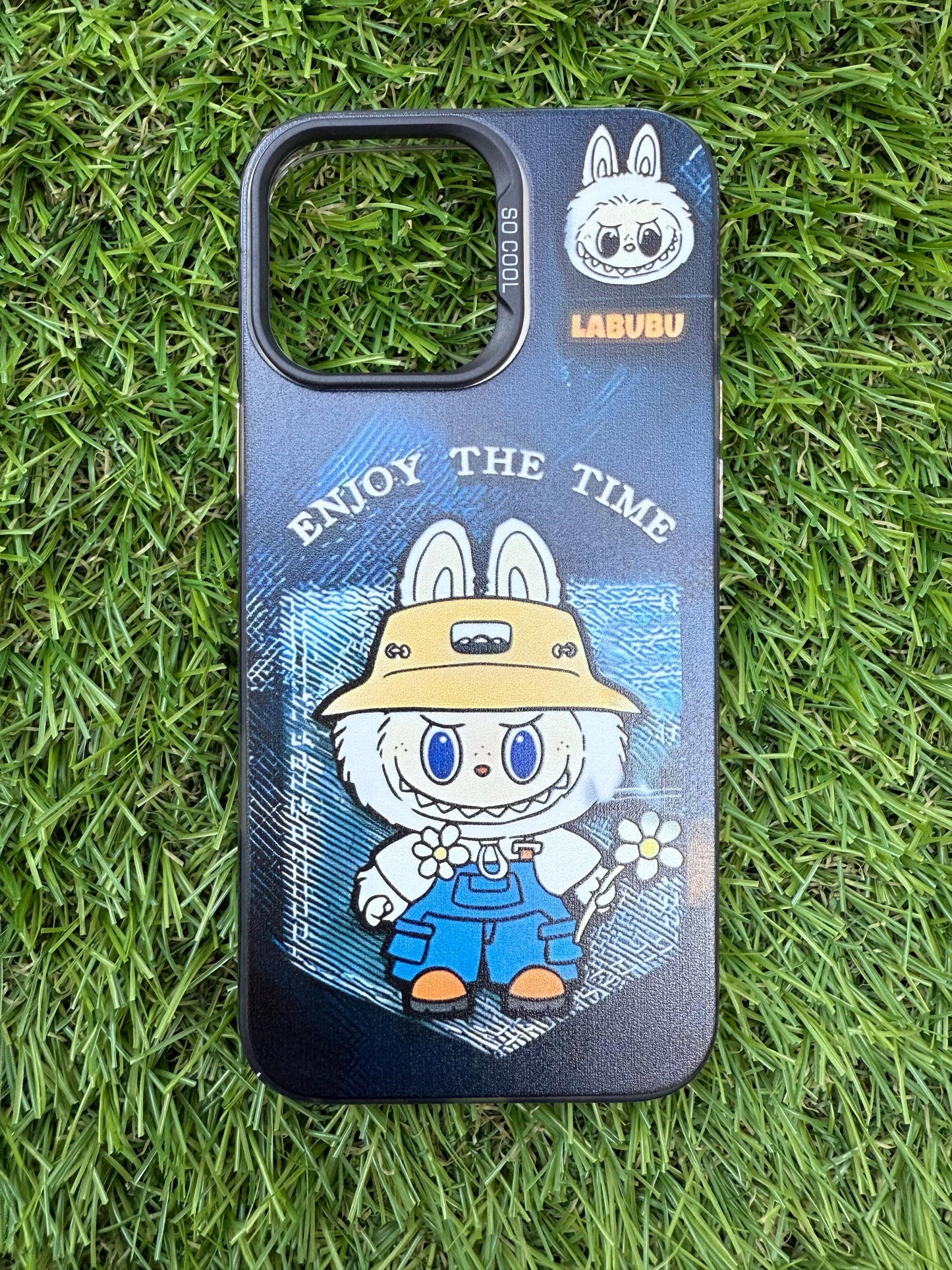 Labubu iPhone Case: "Enjoy the Time" Cartoon Bunny - iPhone 16 Pro Max