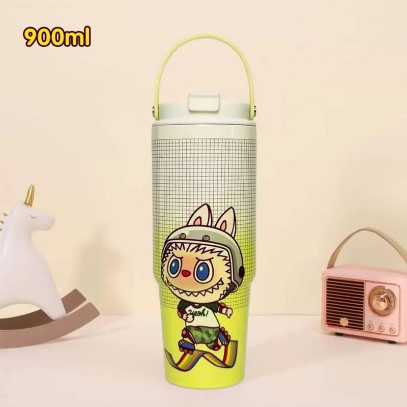 Labubu Tumbler: 30oz Anime Water Bottle with Handle