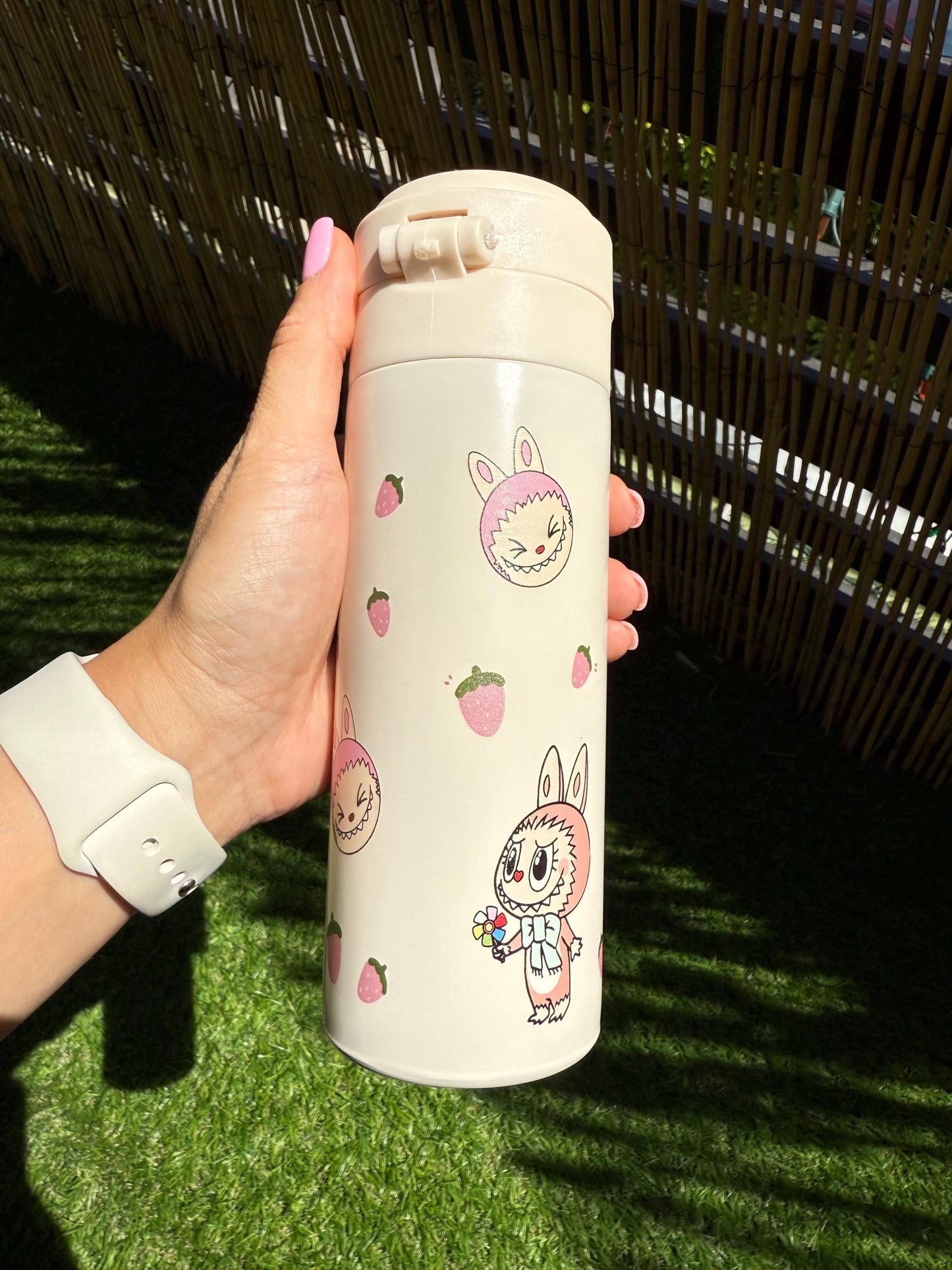 Labubu Thermos: 500ml Kawaii Insulated Water Bottle