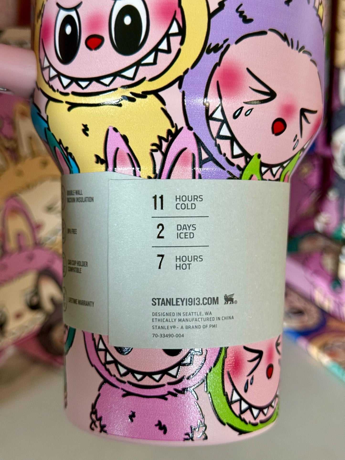 THE MONSTERS “Labubu” Stanley Quencher H2.0 Tumbler – 40oz