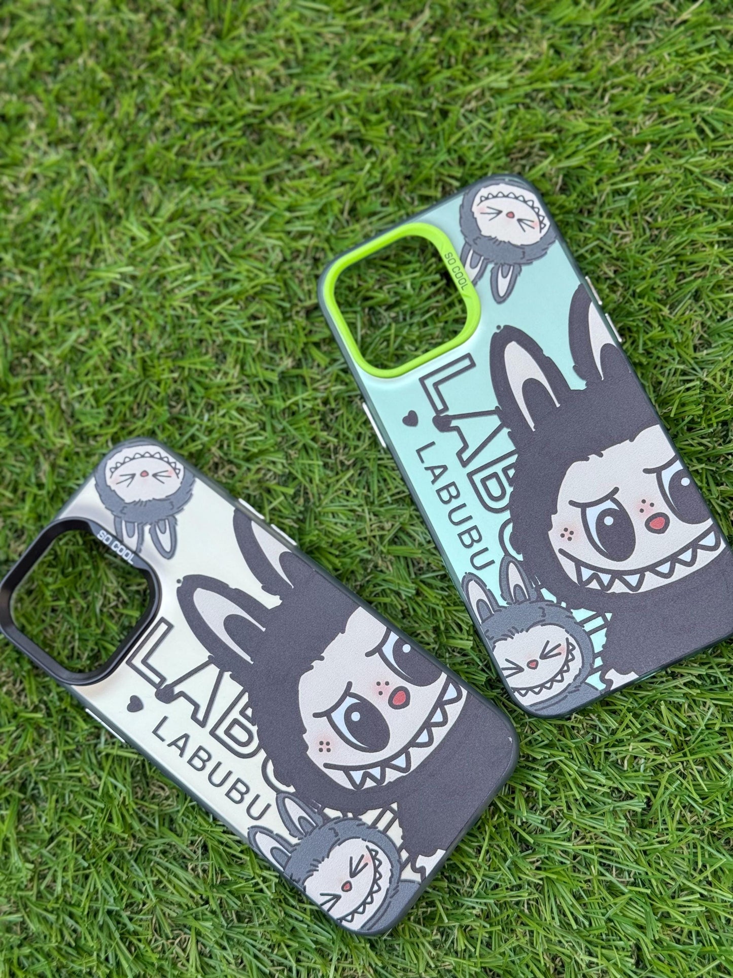 Labubu Phone Case for iPhone 16 Pro MAX– THE MONSTERS Clear Cover – Cute Cartoon Bunny