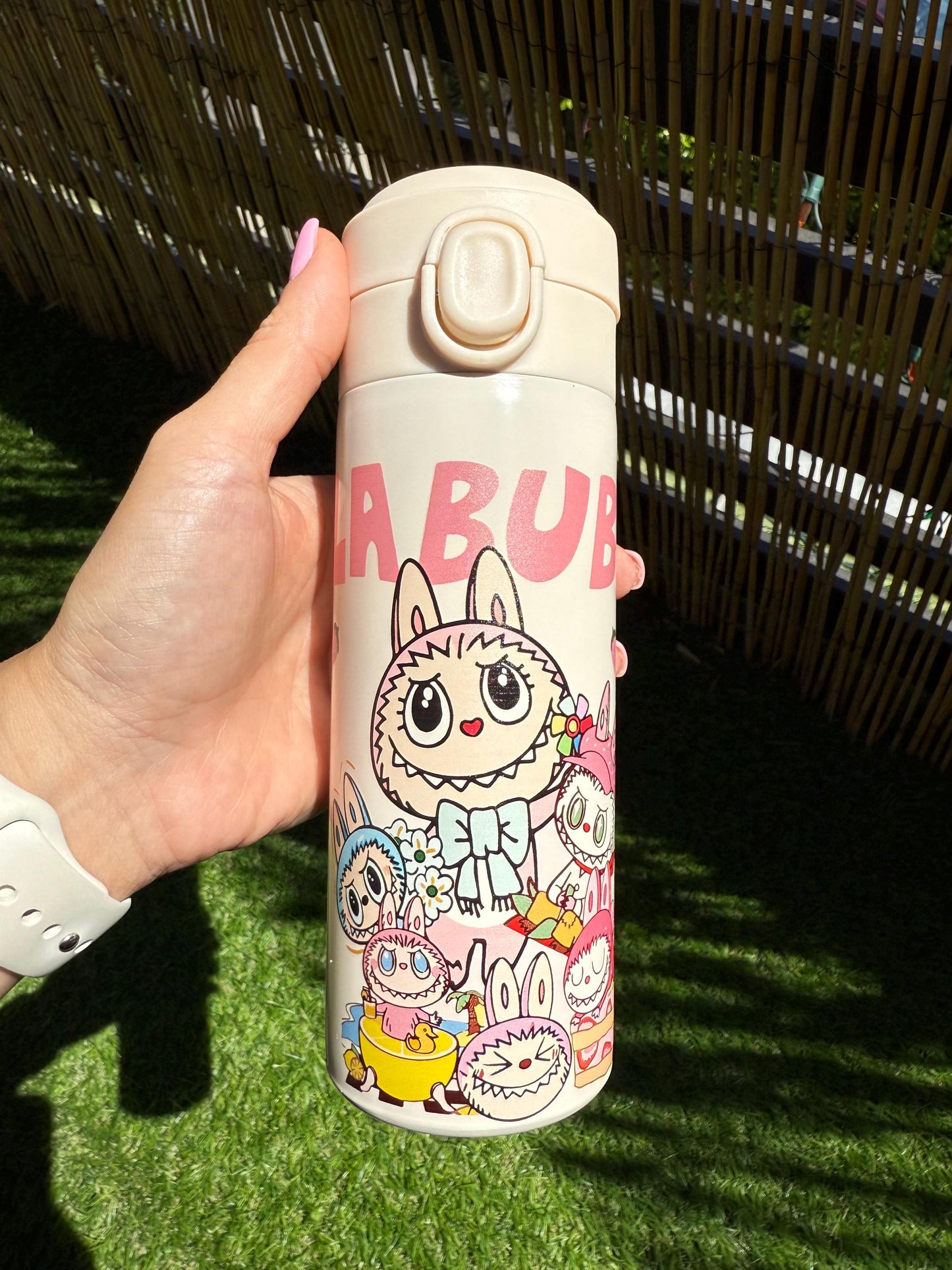 Labubu Thermos: 500ml Kawaii Insulated Water Bottle