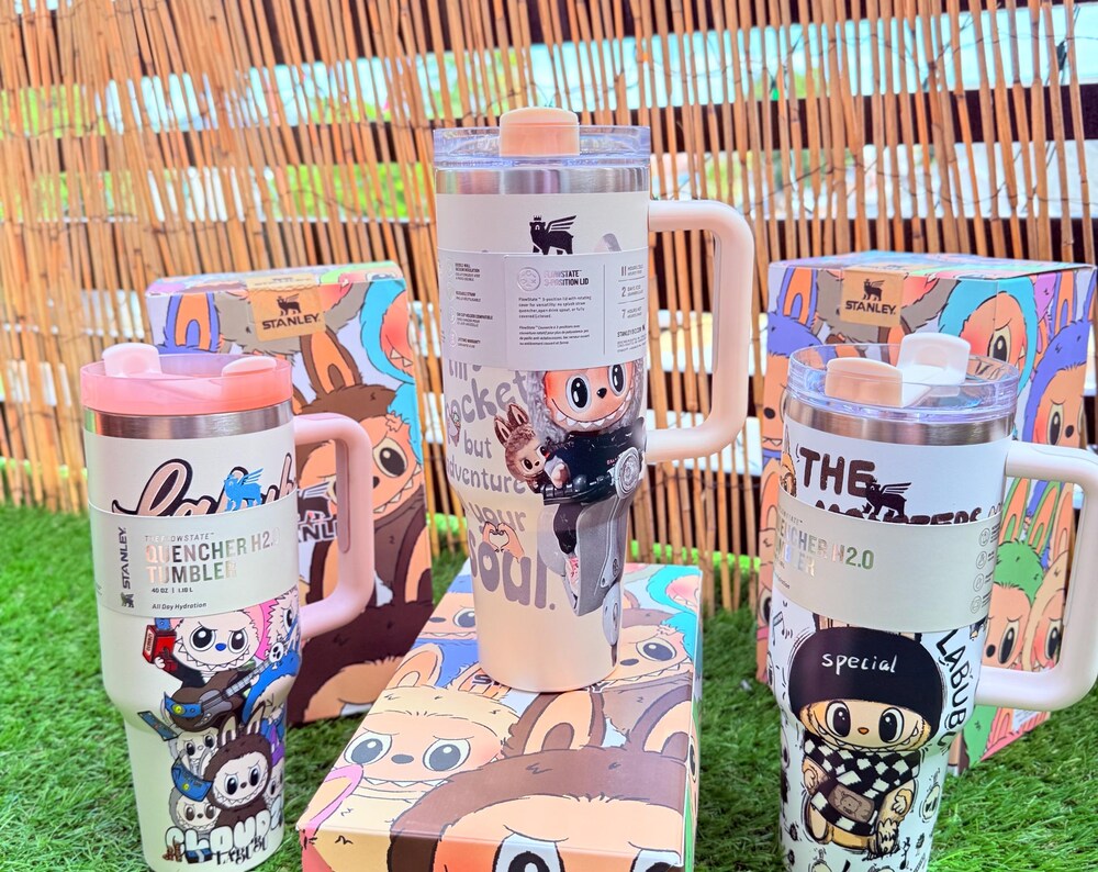 Labubu Stanley Custom 40oz Tumbler: THE MONSTERS Collector's Edition