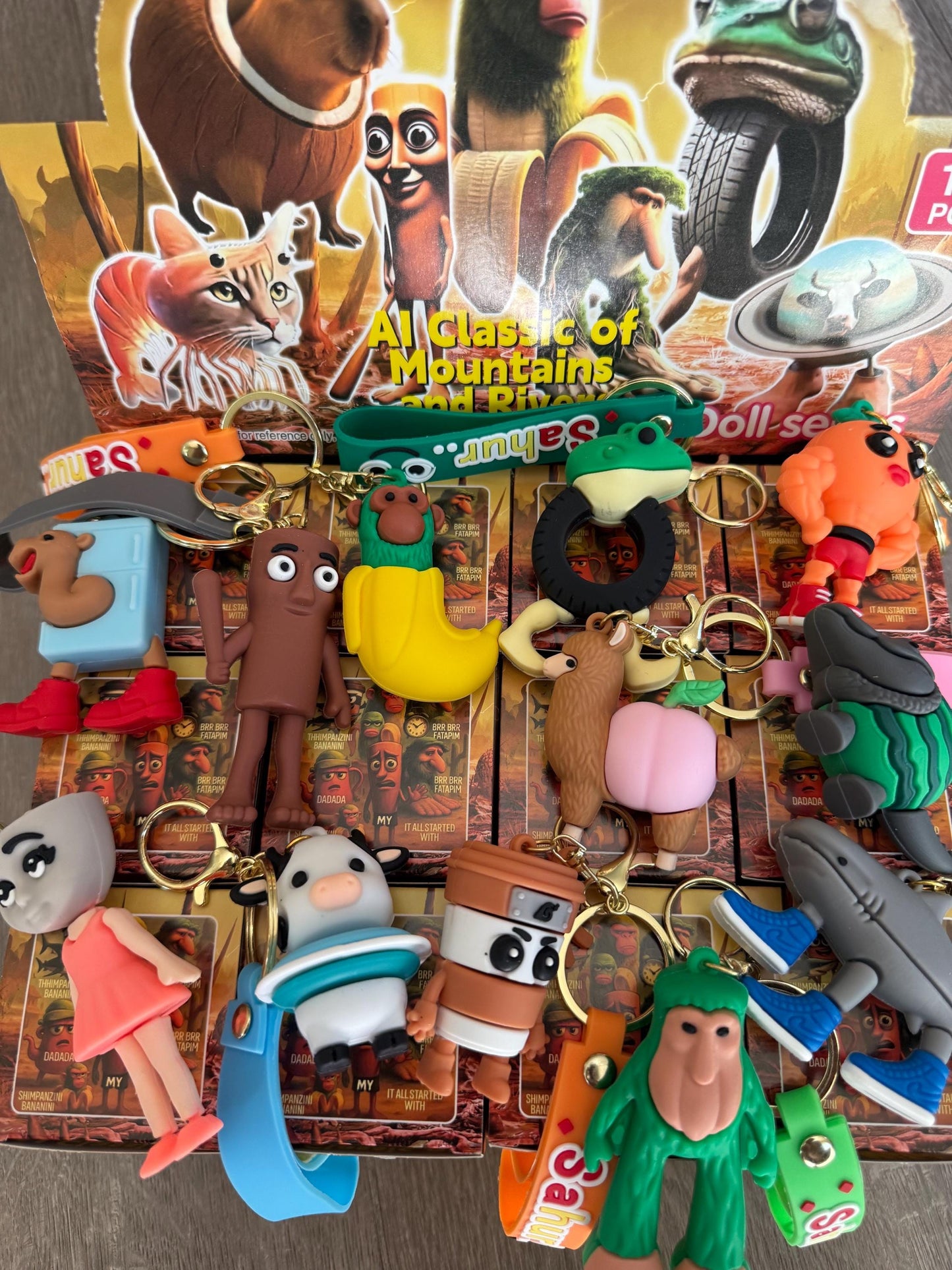 Italian Brainrot Figure Keyring Blind Box (Pack of 1)