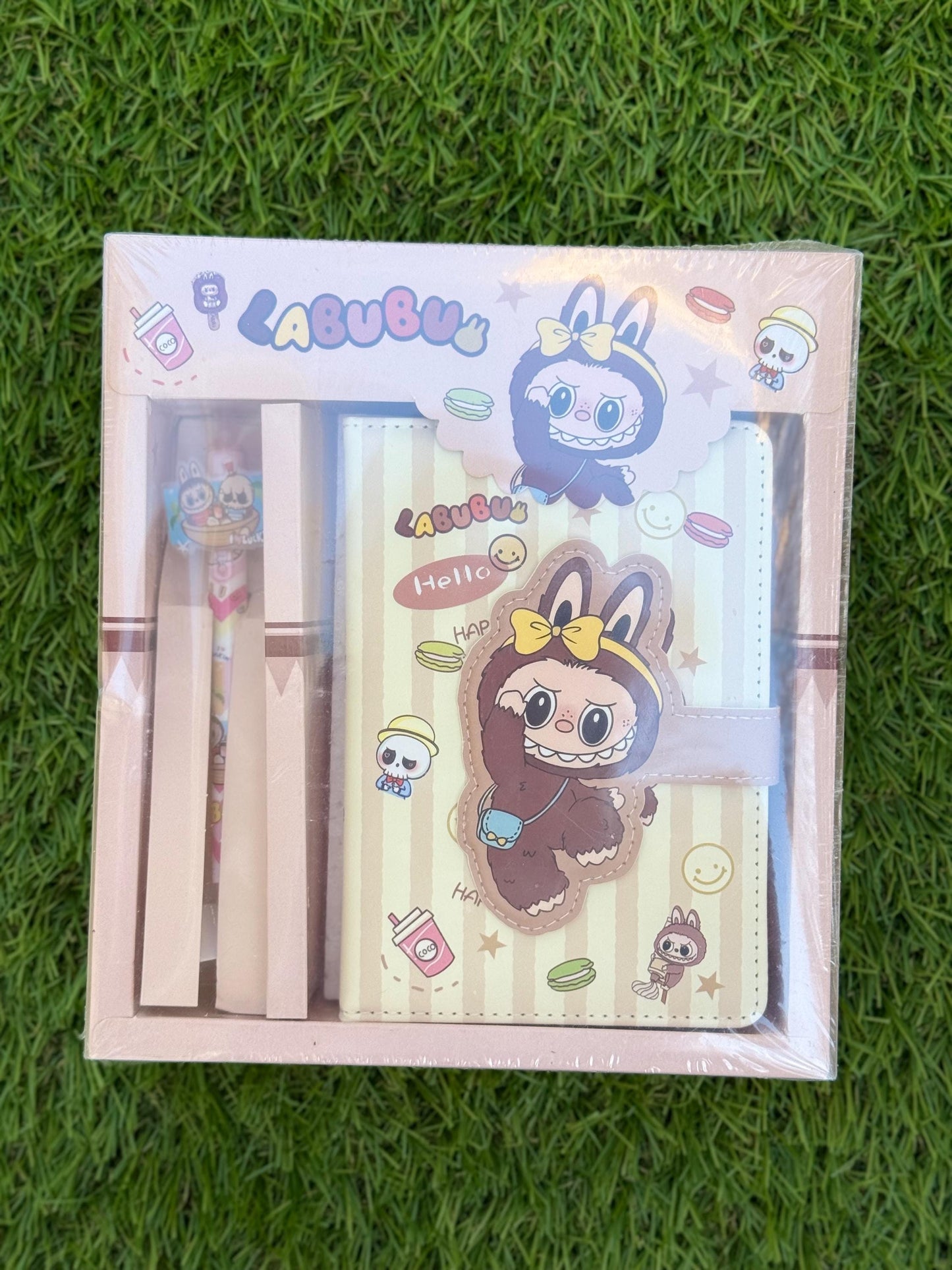 Labubu Stationery Gift Set: Kawaii Journal, Pen & Gift Box