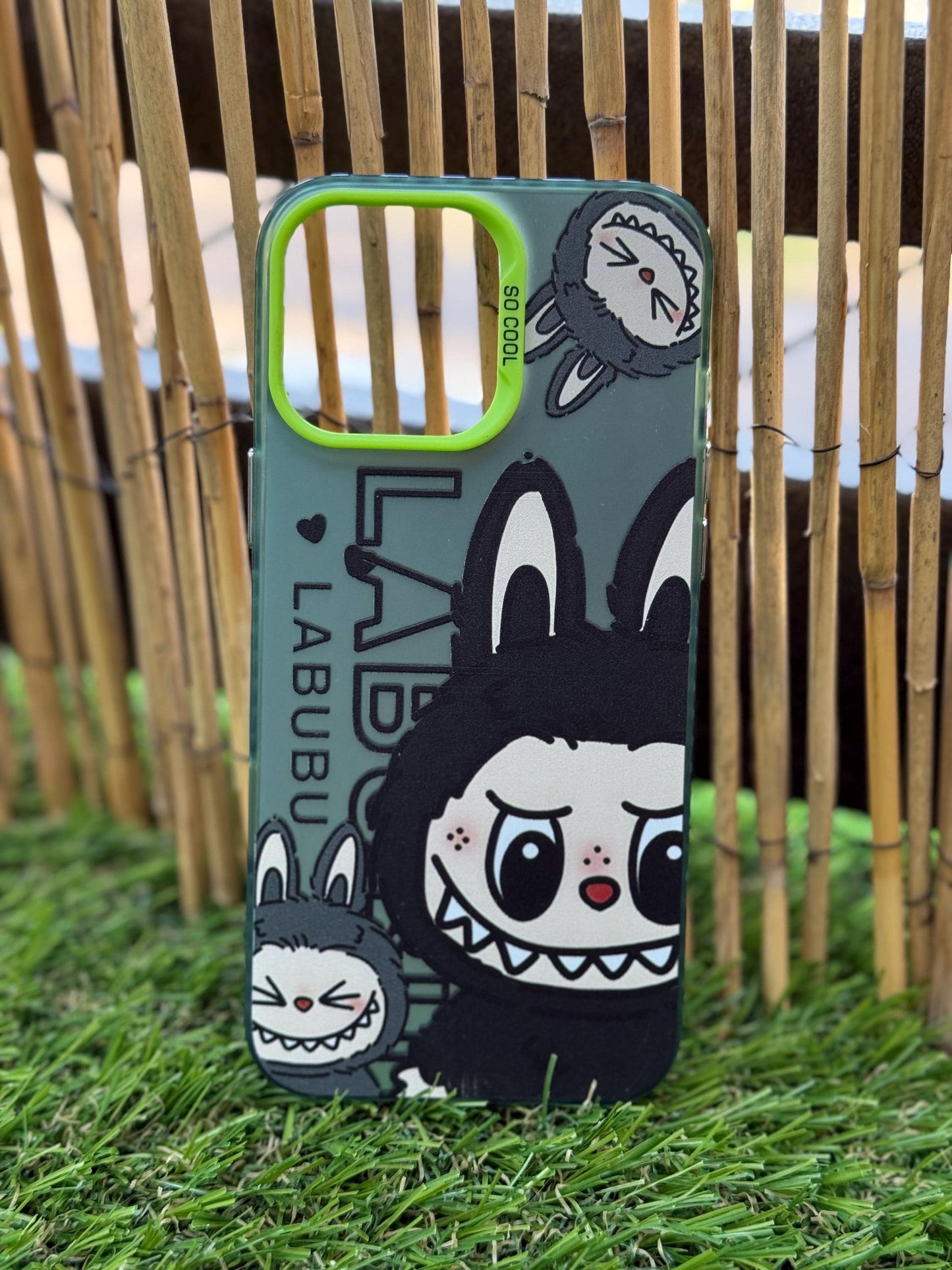 Labubu Phone Case for iPhone 16 Pro MAX– THE MONSTERS Clear Cover – Cute Cartoon Bunny