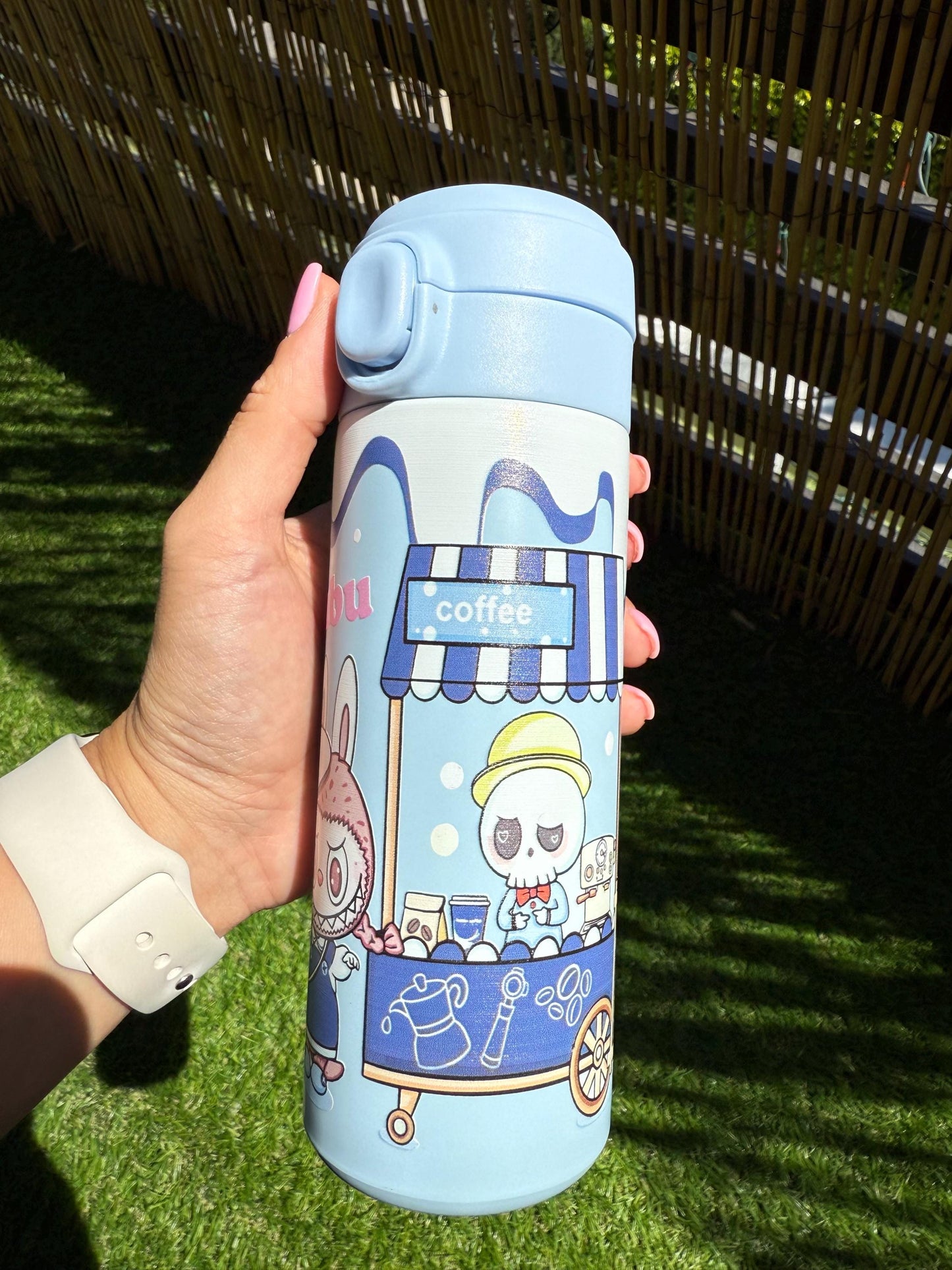 Labubu Thermos: 500ml Kawaii Insulated Water Bottle