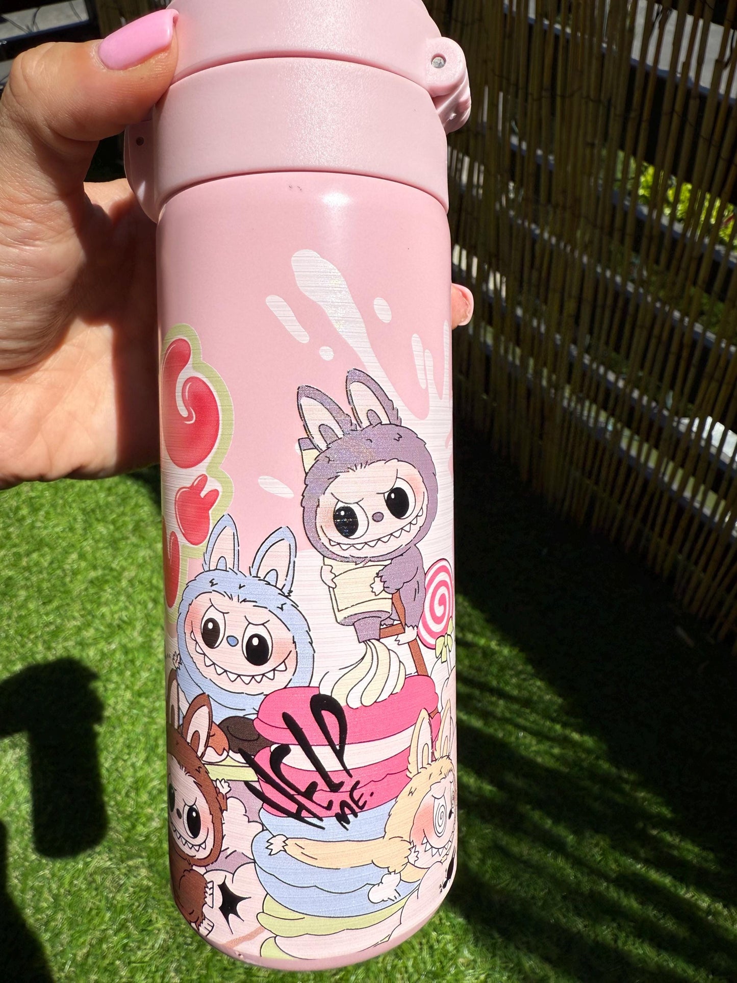 Labubu Thermos: 500ml Kawaii Insulated Water Bottle