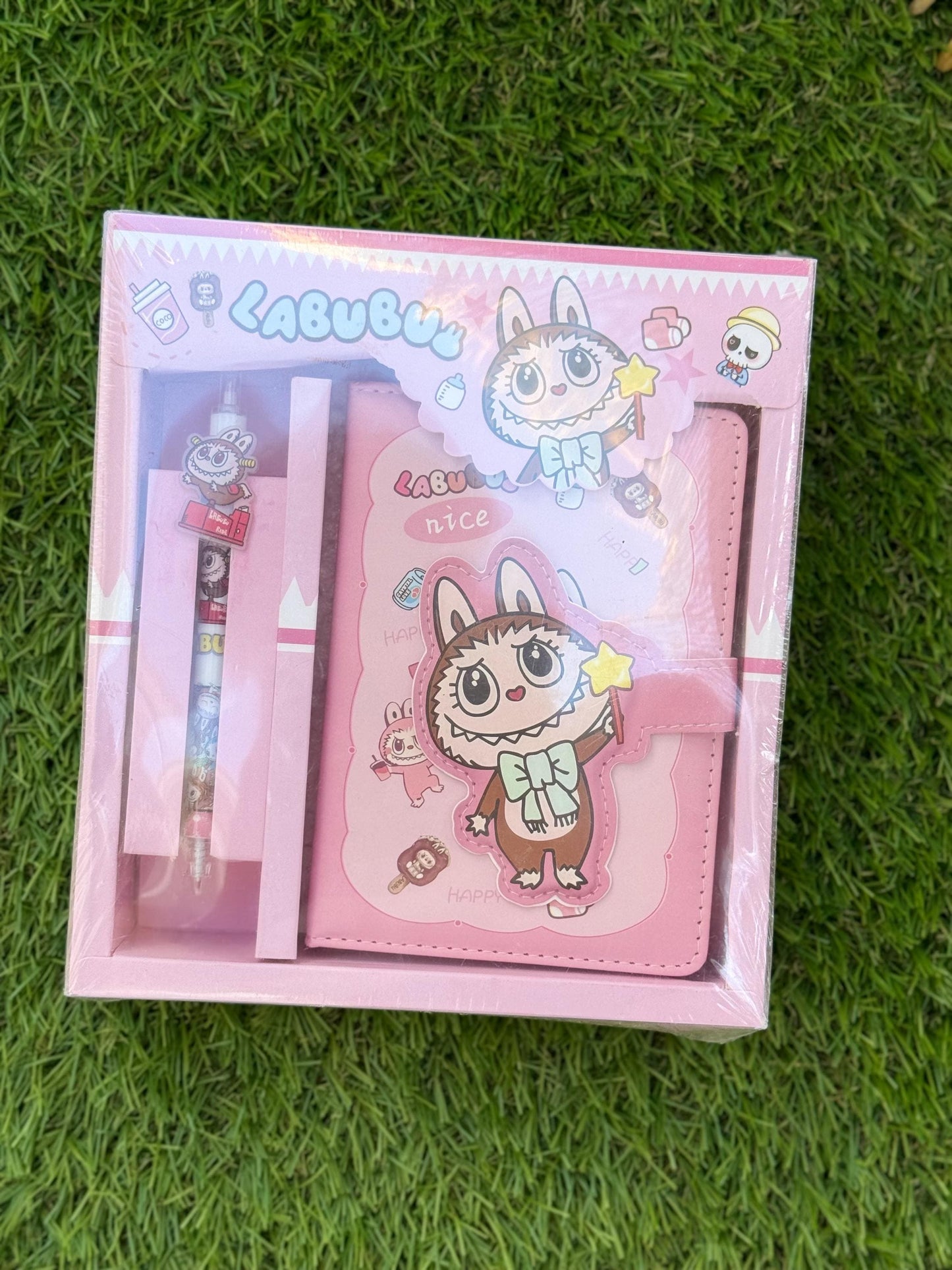 Labubu Stationery Gift Set: Kawaii Journal, Pen & Gift Box