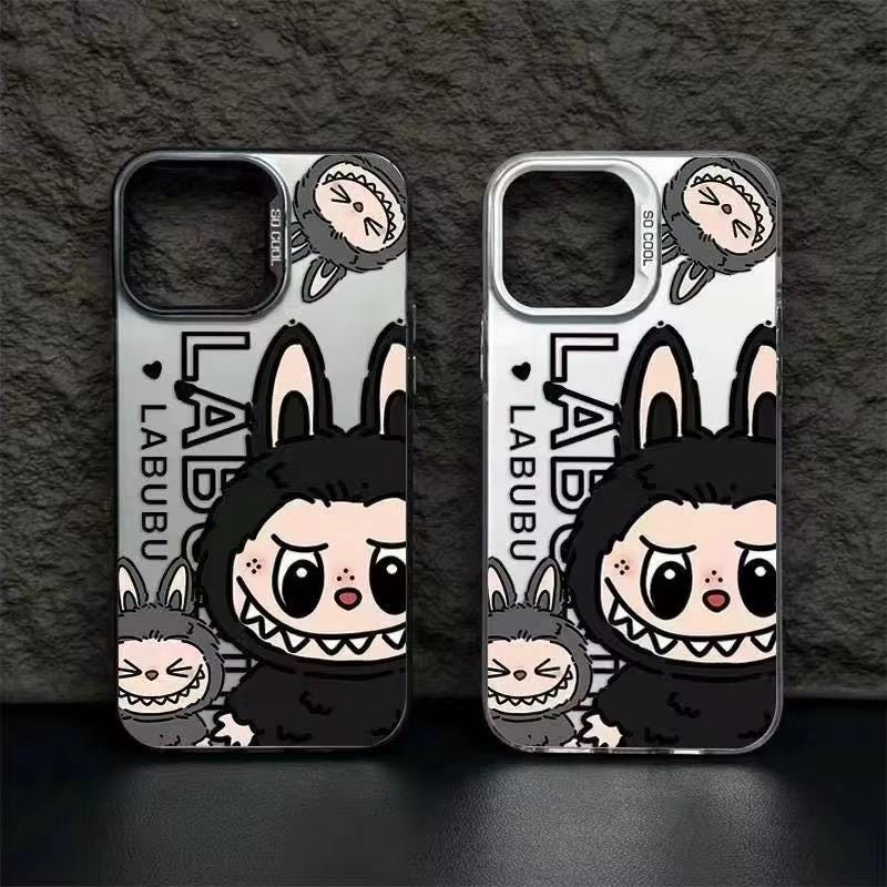 Labubu Phone Case for iPhone 16 Pro MAX– THE MONSTERS Clear Cover – Cute Cartoon Bunny