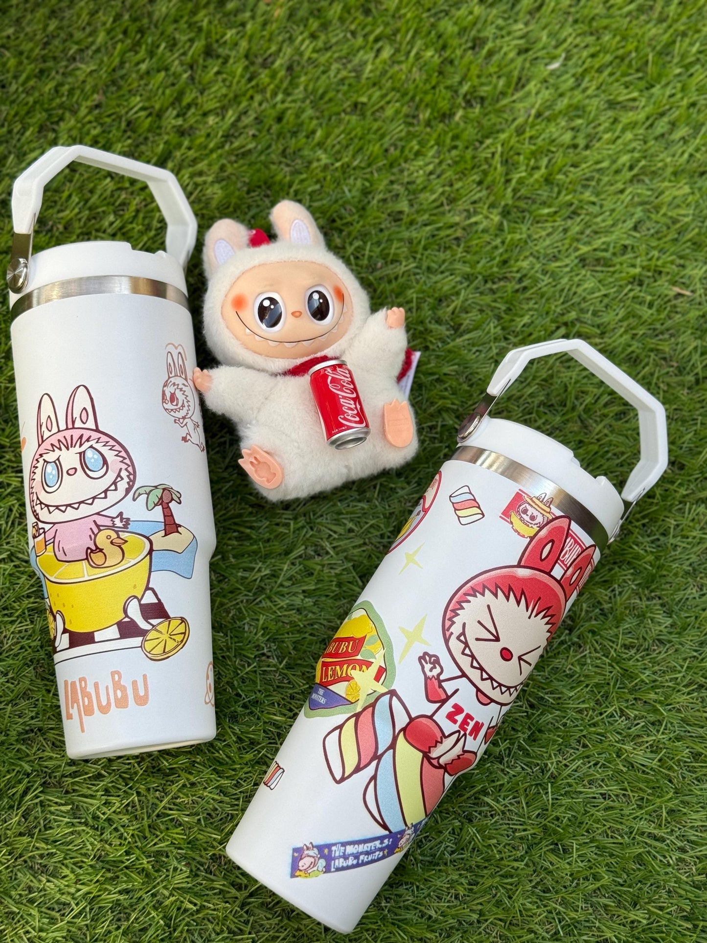 Labubu Zen Tumbler Cup: THE MONSTERS x I Have a Seat, Kawaii Travel Mug