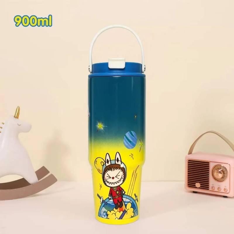 Labubu Tumbler: 30oz Anime Water Bottle with Handle