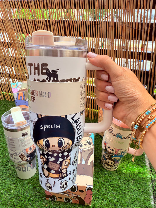 Labubu Stanley Custom 40oz Tumbler: THE MONSTERS Collector's Edition