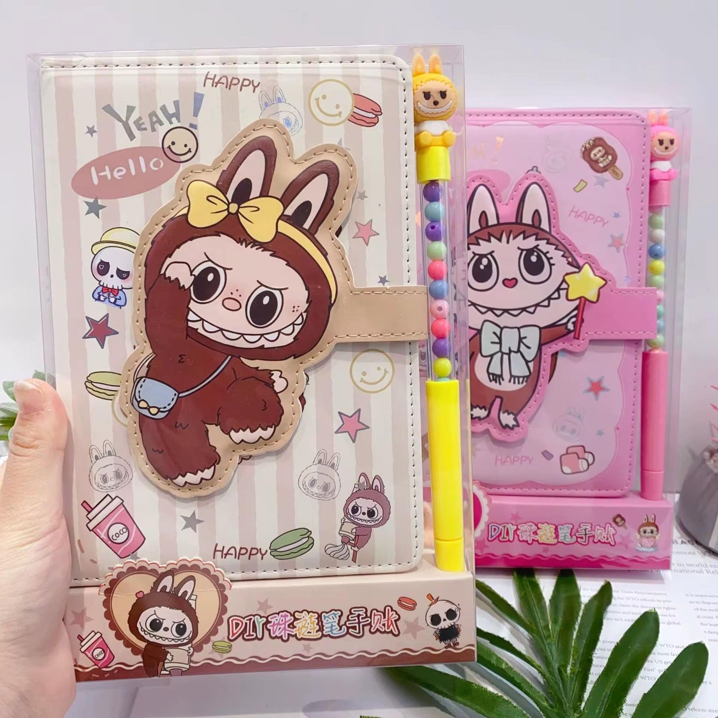 Labubu Stationery Gift Set Kawaii Journal, Pen & Gift Box