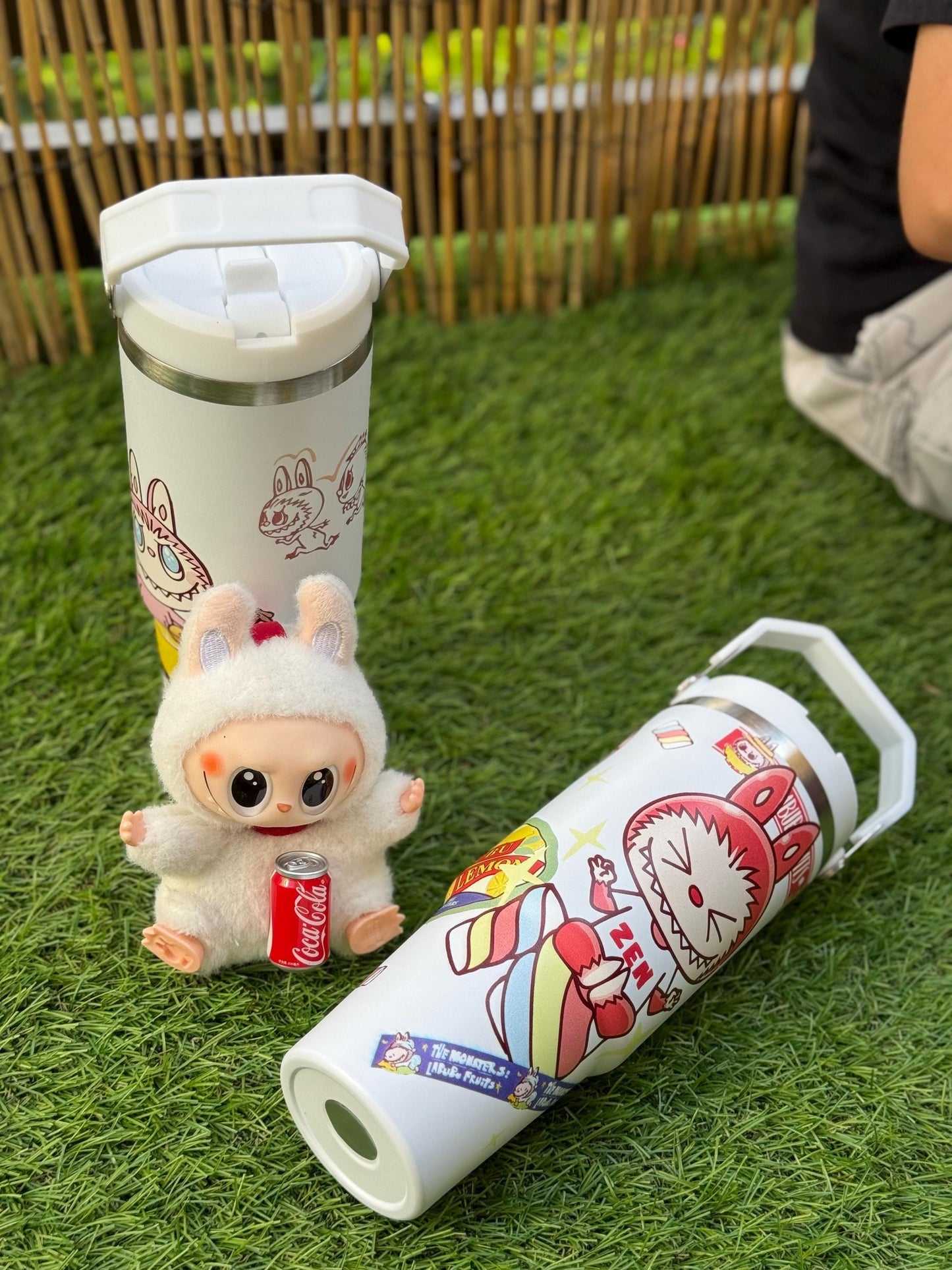 Labubu Zen Tumbler Cup: THE MONSTERS x I Have a Seat, Kawaii Travel Mug