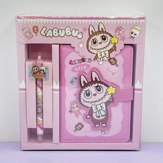 Labubu Stationery Gift Set: Kawaii Journal, Pen & Gift Box