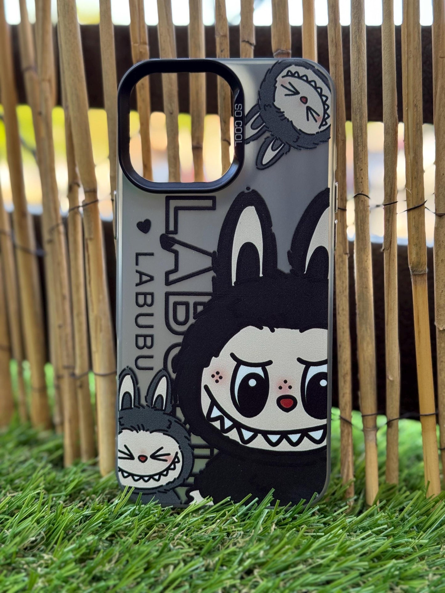 Labubu Phone Case for iPhone 16 Pro MAX– THE MONSTERS Clear Cover – Cute Cartoon Bunny
