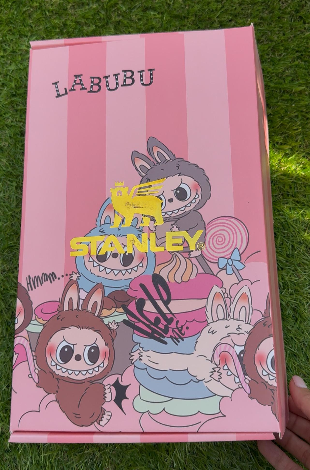Labubu Stabley Custom 40 oz Tumbler Stainless – Cute Kawaii Cup, Perfect Gift Birthday, Limited Edition Cup, Laser Ink No Smudge