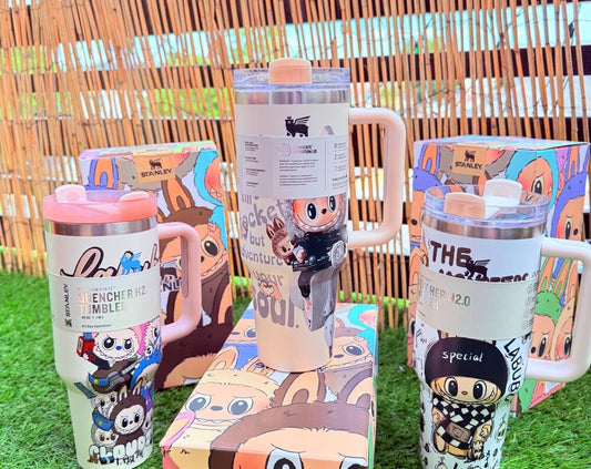 Labubu Stanley Custom 40oz Tumbler: THE MONSTERS Collector's Edition