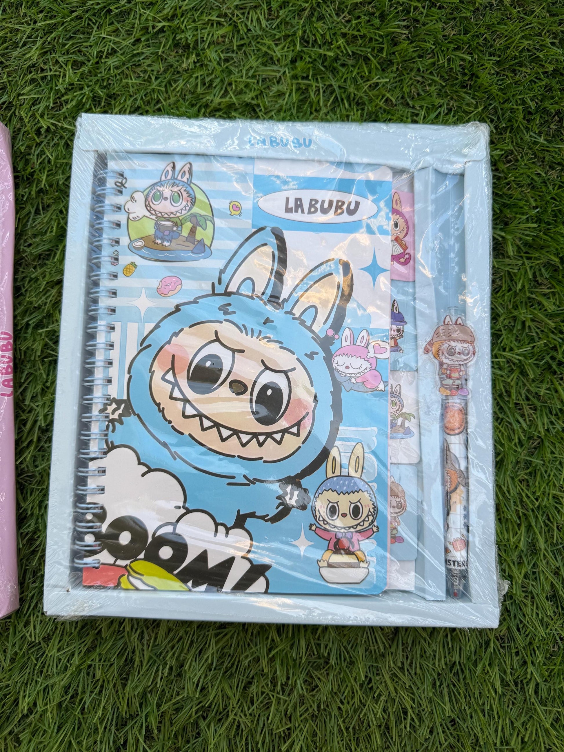 Labubu Notebook and Pen Gift Set: Kawaii Stationery Box