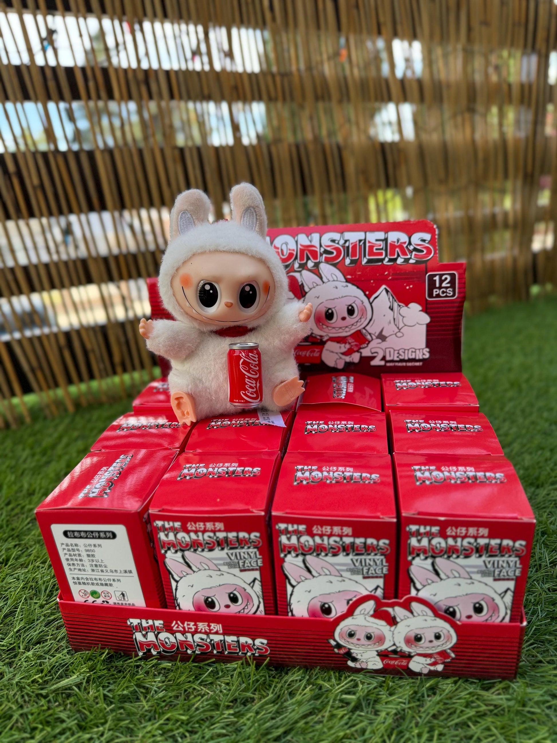 Labubu x Coca-Cola Keychain: Kawaii Vinyl Bag Charm - Limited Edition