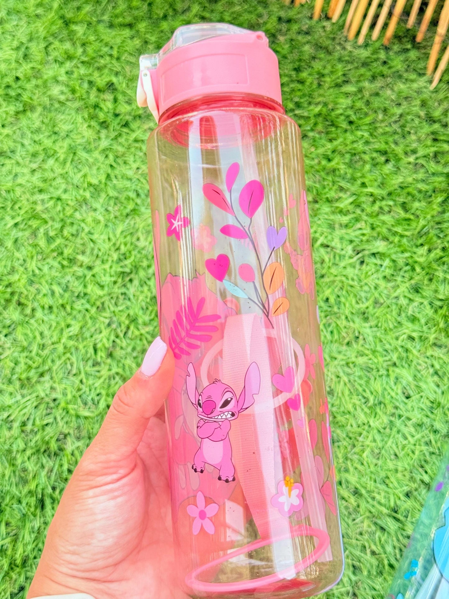 Stitch Kawaii Water Bottle: 650ml Leakproof Anime Drinkware