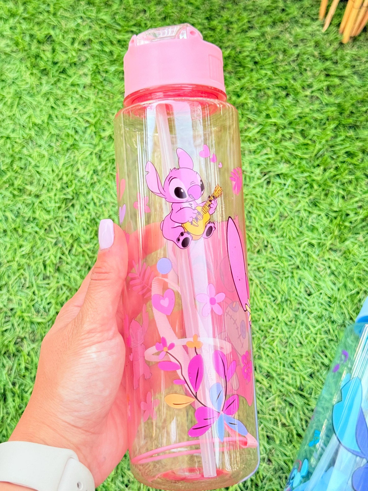 Stitch Kawaii Water Bottle: 650ml Leakproof Anime Drinkware