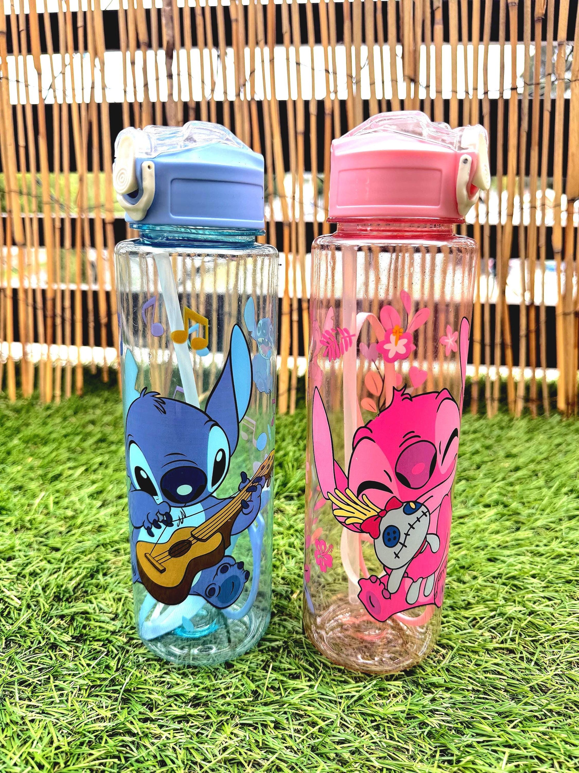 Stitch Kawaii Water Bottle: 650ml Leakproof Anime Drinkware