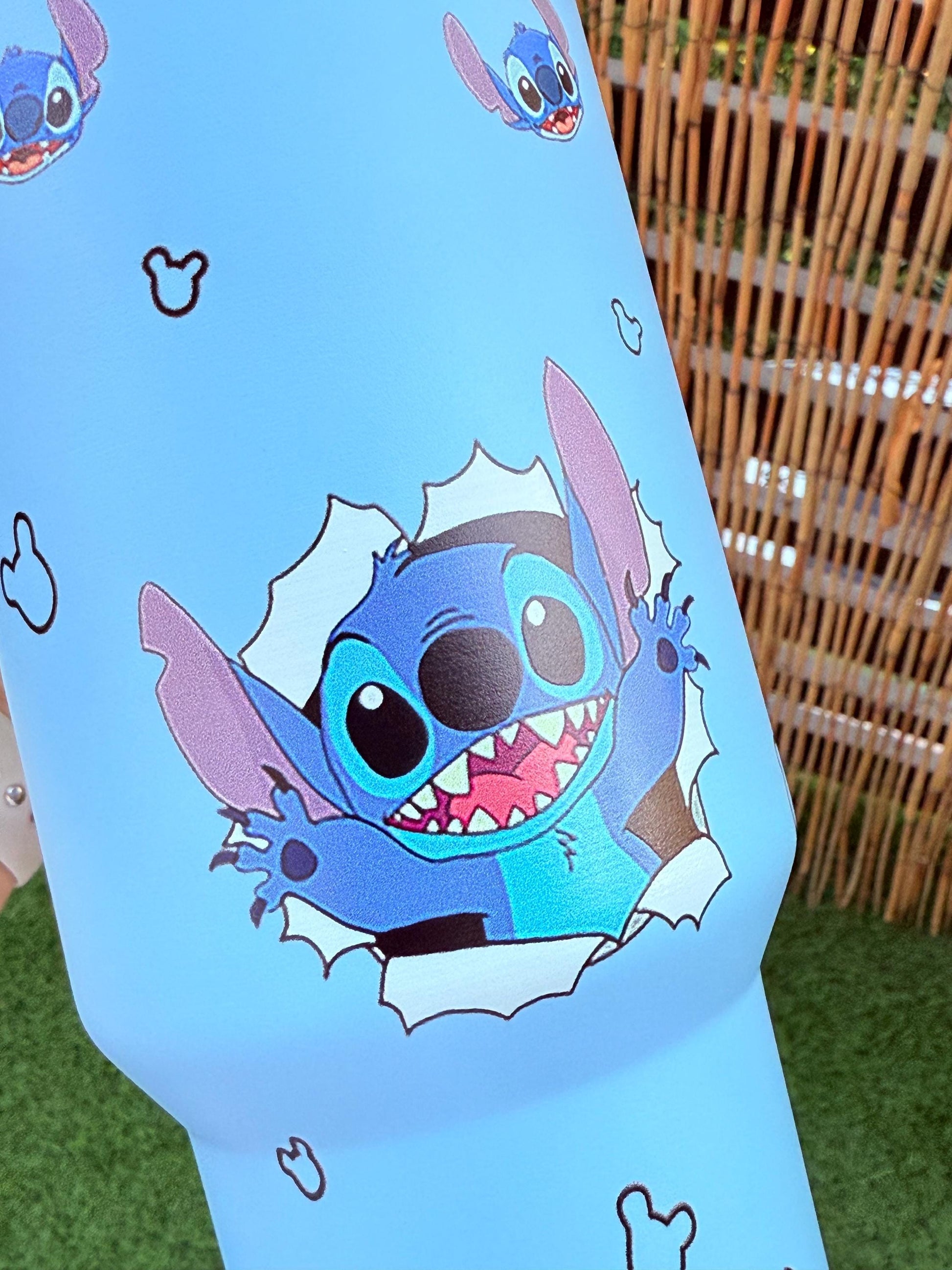 Stitch Custom Tumbler 40oz – Blue Quencher Cup, Travel Mug, Cute Lilo & Stitch Gift