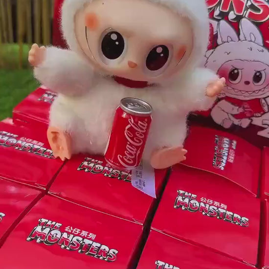 Labubu x Coca-Cola Keychain: Kawaii Vinyl Bag Charm - Limited Edition
